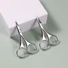 Tesouras de Sobrancelha de Aço Inoxidável para Atacado, Tesouras Pontiagudas para Aparar Sobrancelhas, Tesouras de Beleza para Barba, Ferramentas de Beleza para Maquiagem, Tesouras de Cílios