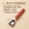Colher para Melancia Aço Inoxidável 304 Colher de Sorvete com Mola para Sobremesas de Frutas, Fácil de Usar