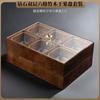 Caja de fruta de madera maciza, nueva caja de dulces con plato de fruta chino, rejilla para sala de estar, hogar, con tapa, plato de nueces, caja de almacenamiento de bocadillos de frutas secas