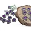 Caja de Cerradura Ruyi de Amatista Natural Cuentas Hechas a Mano Cristal Accesorios para Joyería DIY