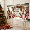 Tela de Fondo para Navidad 2027 Venta Caliente Transfronteriza Fondo Fotográfico Decoración de Fiesta Tela Colgante Fábrica de Origen Múltiples Estilos Disponibles