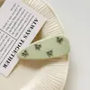 Presilha de Cabelo Grande Prata Estilo Coreano, Presilha Básica Doce BB, Sensação de Alto Padrão, Para Franja e Cabelo de Menina