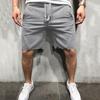 Shorts Esportivos Masculinos de Cor Sólida para Treinamento Fitness Corrida Casuais Cinco Pontos Desgastados Secagem Rápida