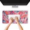 Mouse Pad Gato Ampliado Meninas Desenho Animado Fofo Escritório Pequeno Fresco Mouse Pad de Computador