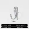 Accesorios de Ferretería de Aleación de Zinc, Gancho Negro para Ropa, Gancho Plano Individual Oculto para Baño, Perchero, Gancho Metálico para Ropa, Venta Directa del Fabricante