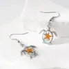 Pendientes Populares Transfronterizos de Tortuga Mini Lindos Pendientes de Estrella de Mar Real Atracción Turística Souvenir Regalo Pendientes de Tortuga