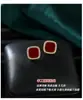 Brincos de Tarraxa de Prata S999 para Piercing de Orelha, Brincos Vermelhos da Praça da Nova Era para Mulheres, Elegantes e Simples, Acessórios de Orelha Exquisitos e Versáteis