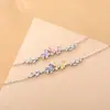 Pulseira Damila S925 Prata Esterlina Borboleta Micro-incrustada Zircônia Estilo Mori Feminino Fresco Leve Luxo Pulseira Versátil High-end