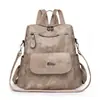 Mochila Nova Retro Europeia e Americana Grande Capacidade Multifuncional Feminina Moda Versátil Bolsa de Ombro para Viagem