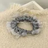 Goma para el pelo de malla plisada estilo coreano para mujer, simple y no daña el cabello, banda elástica para el pelo para peinados de moño