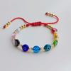 Pulseira de Pérolas Naturais Colorida com Olho Turco, Estilo Étnico Europeu e Americano, Personalidade, Conjunto de Contas, Camadas Empilhadas, para Mulheres