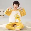 Pijama para niños para primavera y otoño, de manga larga y pantalón largo, estilo fino, para niños, niños pequeños y adolescentes, ropa de casa de verano, nuevo modelo 2026