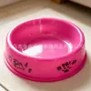 Tigela de plástico para pet com estampa de desenho animado multicolorido, tigela para pets de gatos e cachorros, tigela de alimentação e água, utensílio doméstico para pets