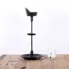 Adornos de Candelabro Retro de Hierro Fundido Hechos a Mano, Lámparas de Aceite de Hierro Antiguo, Candelabros Decorativos para Sala de Té Zen, Lámparas de Piso Estilo Wabi-Sabi