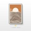 Pintura Decorativa Criativa Simples Abstrata de Nascer do Sol para Pendurar na Entrada Venda por Atacado Pintura Decorativa para Corredor Sala de Estar Pintura para Casa Quarto Sala de Jantar