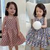 Vestido para Niña con Espalda Descubierta en Forma de Corazón, Vestido Camiseta, Nuevo Estilo Verano 2026, Ropa Infantil de Comercio Exterior, Venta al por Mayor para Edades 3-8