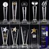 Dropshipping Transfronteiriço Troféu de Cristal Transparente Prêmio Presente Lembrança Decoração Pode Ser Gravado Competição da Empresa Taça de Cristal