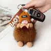 Colgante de Bolita de Peluche Linda, Muñeco de Peluche Lindo, Muñeca Durmiendo, Colgante de Llavero para Coche de Bebé, Colgante para Bolso