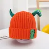 Toucas de Outono e Inverno para Bebês, Toucas de Lã Fofas e Super Fofas em Forma de Dinossauro, Toucas de Tricô Pulôver Quentes de Inverno para Meninos e Meninas