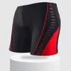 Bermuda de natação masculina, tamanho grande, corte solto, tamanho adulto, design de perna quadrada, adequada para fontes termais, previne situações embaraçosas, atacado do fabricante