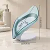 Sujetador de jabón con ventosa en forma de hoja creativo Estante de almacenamiento para baño sin perforaciones Caja de jabón transfronteriza