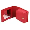 Estuche de Cuero Portátil para Lipstick, Bolsa Pequeña Portátil para Cosméticos, Bolsa para Cosméticos con Cepillo para Lápiz de Cejas, Estuche de Cuero con Espejo Cosmético Hecho a Medida