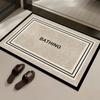 Alfombrilla de Baño, Alfombrilla Antideslizante Absorbente de Agua para Puerta de Inodoro, Alfombra de Baño Fuerte Absorbente de Agua de Tierra de Diatomeas