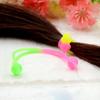 Accesorios coreanos para el cabello color fluorescente pulsera de caucho de silicona anillo de mano anillo para el cabello de niños Taobao explosiones al por mayor