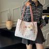 Bolsa Floral de Conejito Linda y Versátil para Estudiantes Mujeres Bolso de Mano de Gran Capacidad Nuevo Bolso Casual Ecológico Bolso de Hombro