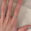 Anel para Dedo Indicador com Fileira de Diamantes, Anel Feminino Minimalista de Luxo de Alta Qualidade, Dropshipping, Dropshipping Tiktok