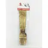 Juego de Vajilla con Forma de Corazón Transfronterizo de 6 Piezas: 6 Piezas de Cuchillo, Tenedor y Cuchara para Supermercados de Oriente Medio, Cuchillo y Tenedor de Acero Inoxidable Estilo Occidental, Cuchara 410, Empaque en Bolsa de PVC