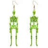Amazon Transfronterizo Nuevos Pendientes de Halloween Exagerados Extraños Colgantes de Calavera Pendientes Joyería para Orejas de Disfraz para Mujer