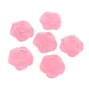 Accesorios de flor de rosa flocado hechos a mano de 19 MM, pendientes de ramo de rosa de terciopelo, material para tocado, accesorios de flor artificial para DIY