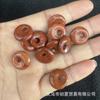Cross-border Hot Sale 14mm Natural Stone Ping An Buckle Huaishi Side Hole Ping Brincos Jóias DIY Acessórios Feitos à Mão