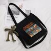 Bolso cruzado Estudiante Portátil Bolso de lona Bolso de hombro Bolso de compras Bolso de lona Bolso de mano de gran capacidad Bolso para salidas de mujer