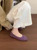 Sapatos de salto baixo de fundo plano e macio mocassins slip-on com laço francês estilo elegante e suave sapatilhas de bico redondo corte baixo
