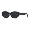 Nuevas Gafas de Sol Lindas Ojo de Gato Negras 2025 para Mujer Verano Fotografía Callejera Protector Solar Cara Cuadrada Redonda Polarizadas Gafas de Sol de Gama Alta