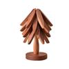 Venta Directa de Fábrica Manteles Individuales, Posavasos, Esteras de Madera Anti-quemaduras Resistentes al Calor, Decoraciones de Mesa, Esteras Aislantes de Nogal Negro de Un Árbol al por Mayor