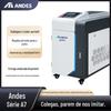 Soldador a Laser Portátil Personalizado Andes 3000W Aço Inoxidável Liga de Alumínio Corte de Ferro Remoção de Ferrugem Máquina de Solda de Chapa Fina