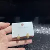 Pendientes de Serie de Diseño Original con Agujas de Plata S925, Galvanizado Ecológico, Moda Versátil de Lujo Ligero de Nicho Venta Directa