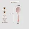 Colher de Arroz de Silicone com Cabo de Aço Inoxidável Vertical Recém-Atualizada para Servir Arroz Sem Grudar, Adequada para Panelas de Arroz e Uso Doméstico