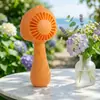 Nuevo modelo de verano, mini ventilador de mano para exteriores e interiores, USB recargable, portátil, de tres velocidades, con base, venta al por mayor