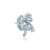 Linguagem das Flores da Sorte Estilo Ins Design Fresco Zircônia em Forma de Coração Pequena Flor Liga de Titânio Joia para Piercing de Osso da Orelha