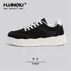 Tenis Universales Negros de Suela Gruesa para Hombre, Nueva Moda Primavera 2026 Zapatos Casuales para Viajar, Zapatos Deportivos Cómodos de Suela Suave