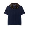 Suéter Cárdigan Delgado de Moda Versátil Estilo Europeo y Americano Otoño Cuello con Estampado Animal Chaqueta de Punto para Mujer 2756125