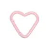 Mosquetón Colorido en Forma de Corazón con Hebilla de Resorte, Accesorios, Llaveros con Cuentas, Dijes para Bolsos, Accesorios para Cadena de Teléfono al por Mayor