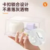 Caixa Pequena Transparente Caixa de Armazenamento para Miudezas Organizador de Cartas para Mesa com Tampa Mini Caixa de Armazenamento Retangular para Quarto