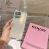 Funda para Teléfono Móvil de Gel de Color Puro con Orejas de Gato y Lente con Pedrería Adecuada para Iphone16Pro Max Apple 17 Nuevo Modelo 14/15