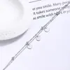 Pulseira de Camada Dupla com Pingente Redondo Joia Feminina em Prata 925 Design de Nicho Ins Cruzada Luxo Leve Toque de Alto Padrão Joia de Mão Presente de Aniversário