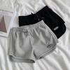 Shorts de Verão para Mulheres, Estilo Coreano Cintura Média Solto Casual Calças Esportivas, Calças de Yoga Confortáveis para Casa, Roupa Externa Calças de Corrida, Hot Pants